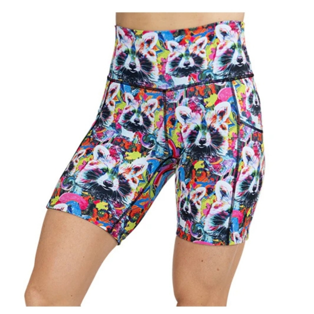 Constantly Varied Gear High Waist Colorful Raccoon Shorts - Picture 3 of 11